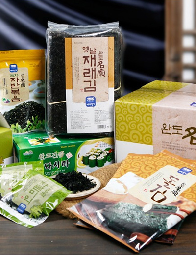 [완도명가] S64 귀한특선선물세트2호 (재래김,돌김구이김,녹차자반볶음,쌈다시마,자른미역)10852