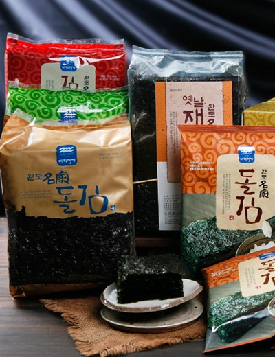 [완도명가] S69 귀한김선물세트 (재래김 100장, 돌김 100장, 돌김구이김 7매x5봉 파래김 100장, 김밥김100장)10857