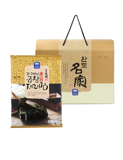 [완도명가] S81 갓구워낸곱창재래김(무조미)선물세트 2호 (갓 구워낸 곱창재래김(무조미) 5매x20봉)10870