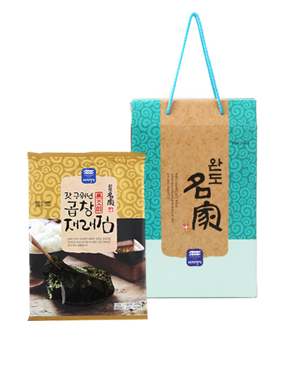 [완도명가] S82 갓구워낸곱창재래김(무조미)선물세트 3호 (갓 구워낸 곱창재래김(무조미) 5매x5봉)10871