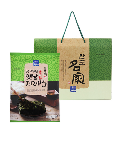 [완도명가] S83 갓구워낸옛날재래김(무조미)선물세트 1호(갓 구워낸 옛날재래김(무조미) 5매x10봉)10872