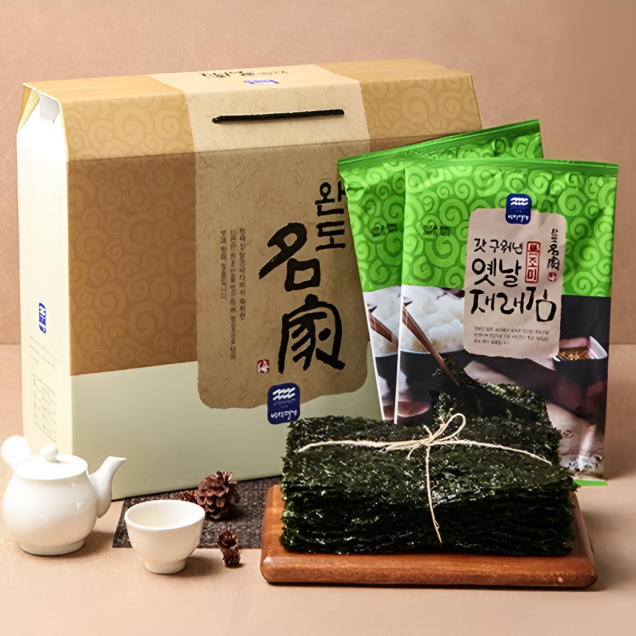 [완도명가] S84 갓 구워낸 옛날재래김(무조미) 선물세트 2호10873