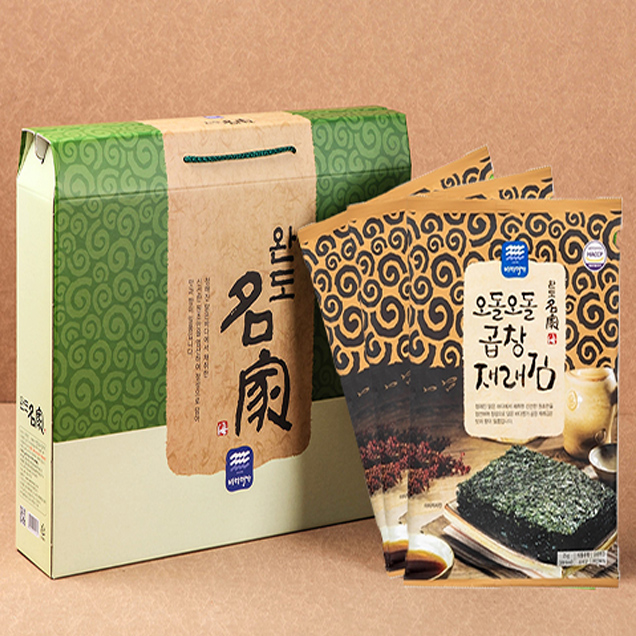 [완도명가] S86 오돌오돌곱창재래김(조미)선물세트 1호 (오돌오돌 곱창재래김(조미) 5매x10봉)10875