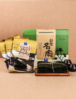 [로컬상품관] [완도명가] S80 갓구워낸곱창재래김(무조미)선물세트 1호(갓 구워낸 곱창재래김(무조미) 5매x10봉)10898