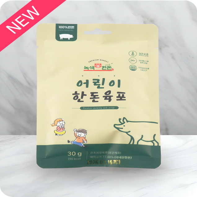 (자연과농부들)녹색한우 무항생제 어린이 한돈육포 30g10918