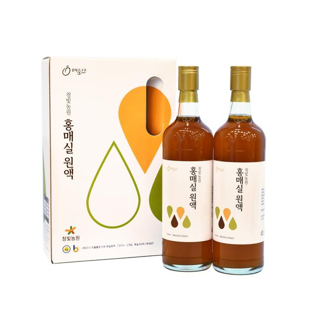 [로컬상품관] (청빛농원)원당으로 만든 전통 수제 홍매실원액(500ml/720ml/1L)11074