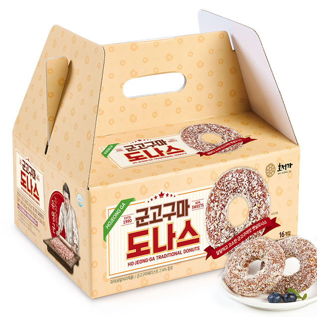 (호정식품) 호정가 군고구마도나스 (16개입) / 겉바속촉 깊이 있는 달콤함11151
