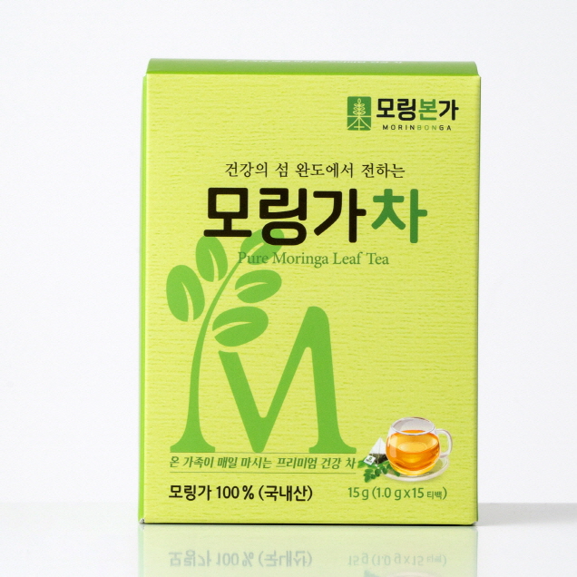 (아들래) 청정 완도 마시는 모링가 차 국내산 15입 티백 무카페인 항산화성분 듬뿍 11192