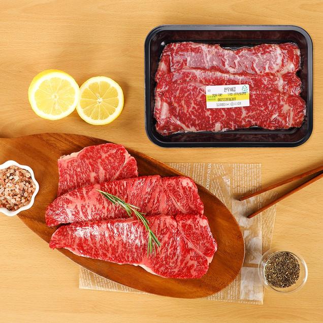 (삼호명품관)1++등급 매실먹인 한우 채끝살 300g11521