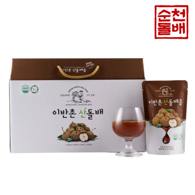 [2025추석] (이반촌농원) 이반촌 산돌배즙 100ml 30포11708