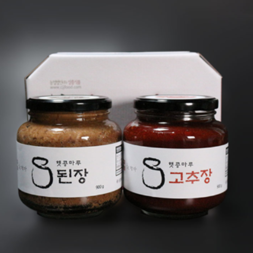 [2025추석] (장흥식품) 햇콩마루 된장 900g+고추장 900g 세트11723