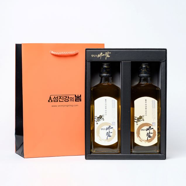 [2025추석] (섬진강의봄) 섬진강바람 매실증류주 선물세트2(오크40/오크24)11740