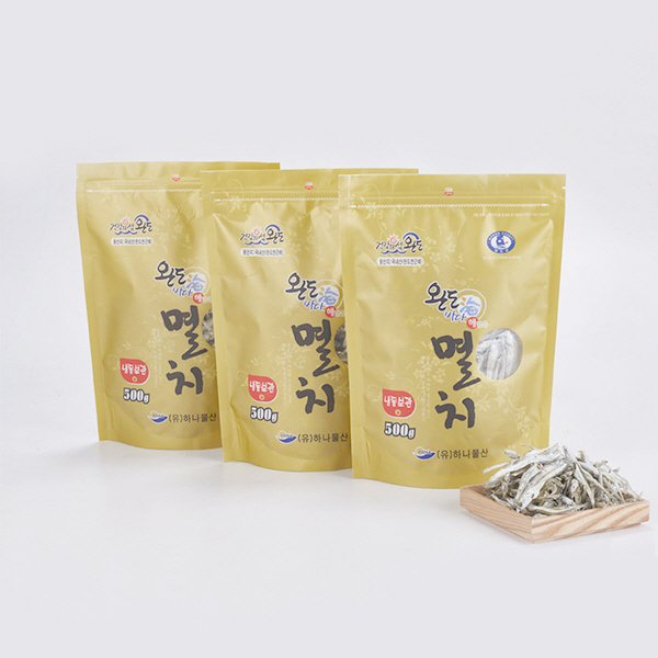 [2025추석](완도바다해맑은) 완도바다 중멸치 각500g*3봉 총 1.5kg(조림용)(편리한지퍼포장)11918
