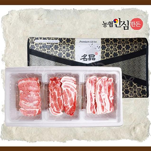 [2025추석](정석푸드) 농협안심한돈 선물세트 2호 1.3kg(삼겹살500g+목살500g+항정300g)11968