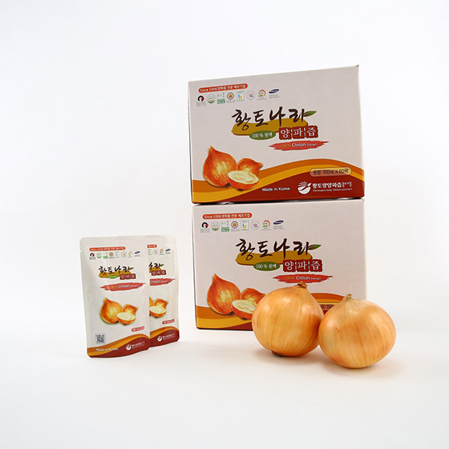 [2025추석] (황토랑양파즙) 황토나라원액양파즙 120팩 (60팩 100ml *2박스)12221