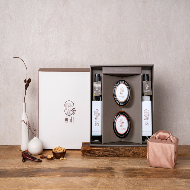 [2025추석] (누리보듬) 송하 선물세트 1호(된장 500gx1, 고추장 500gx1, 간장 500mlx2)12302