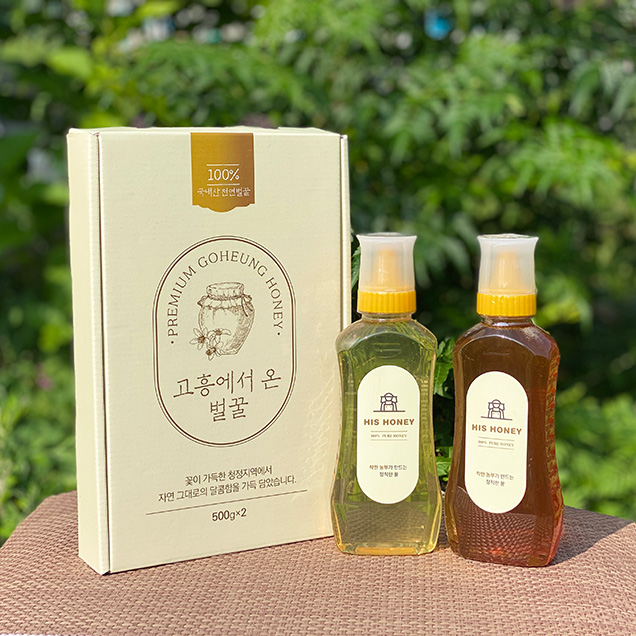 [2025추석] (히즈허니)고흥에서 온 천연벌꿀 500g 2종 선물세트12702
