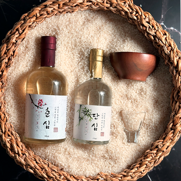 [온판지] (섬진강빚담) 전통방식으로 빚은 고급특산주 선물세트(매실증류주/증류식 소주) 춘심(35도)단심(52도)13285