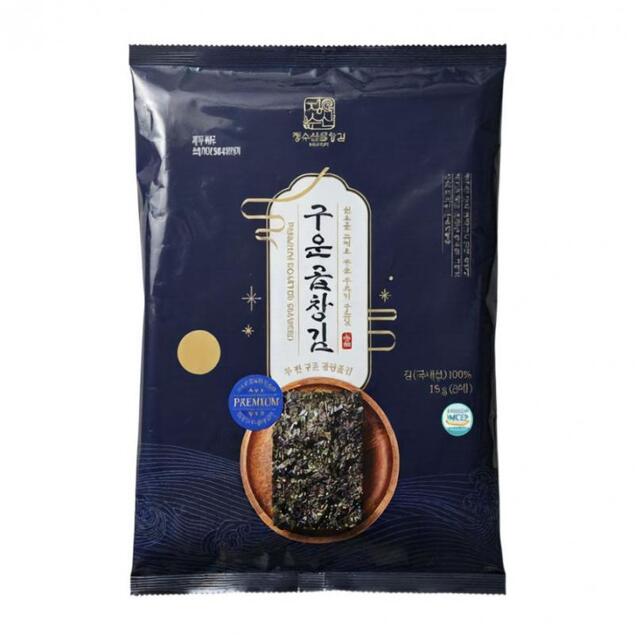 [해남미소] 정수산 무조미 구운 곱창김 5매(10봉/20봉)14441