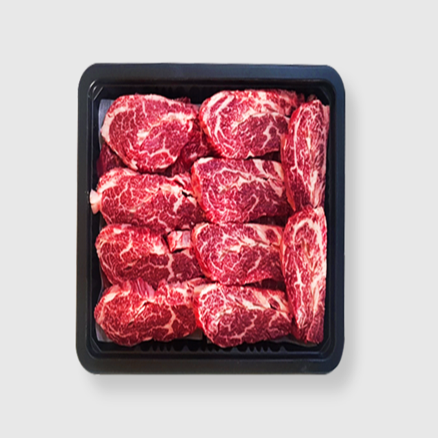 (큰손종합유통) 국내산 한우 암소 100% (1등급 이상) 새우(등심)살 500g X 2팩(총1kg)14558