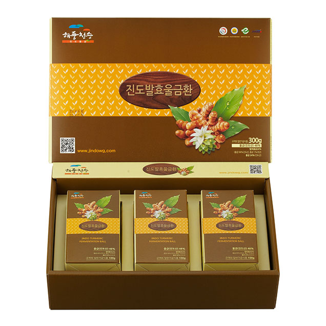 (진도강황영농)발효울금환세트 300g [100g X 3개입]14859