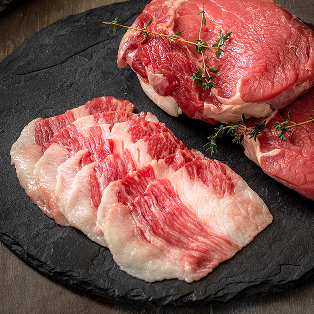 [연말기획전] (자연을품다) 한우 1++ 차돌박이 1kg(냉동)_부직포가방15094