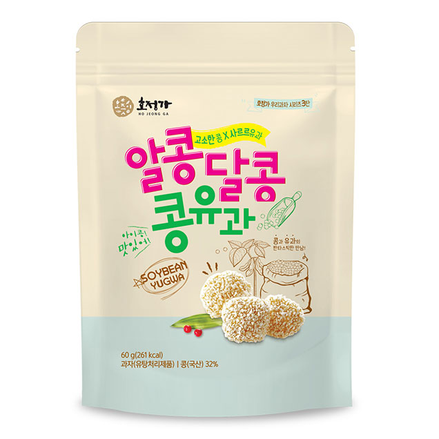 (호정식품) 호정가 알콩달콩 콩유과 60g / 전통한과 과자1892