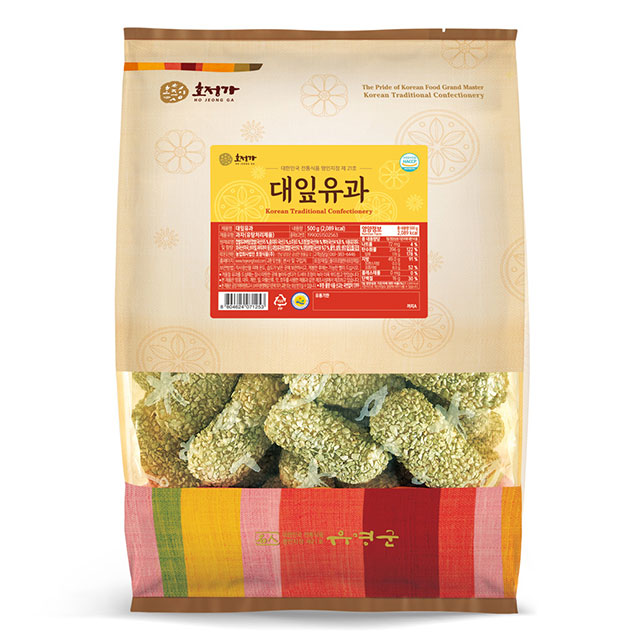(호정식품) 호정가 대잎유과 500g / 전통한과 대용량과자1921