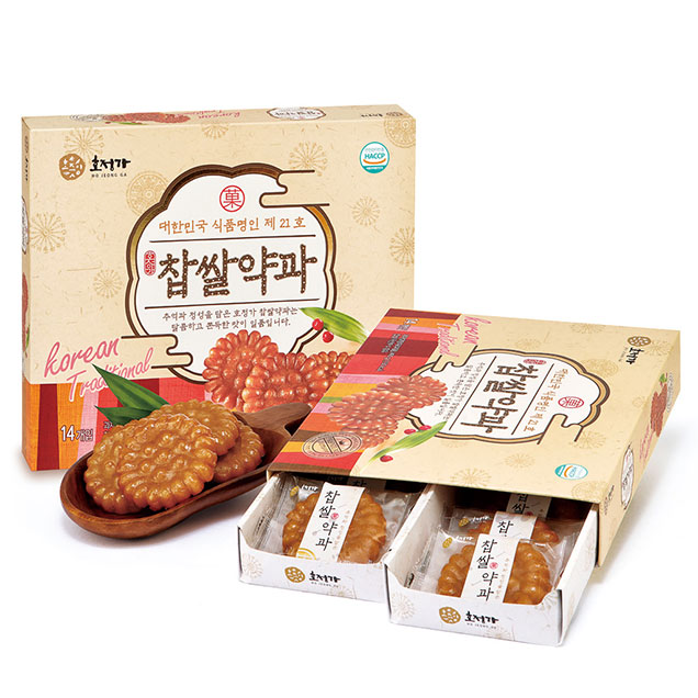(호정식품) 호정가 찹쌀약과 (14개입) 490g / 전통한과 과자1925