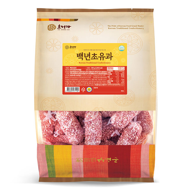 (호정식품) 호정가 백년초유과 500g / 전통한과 대용량과자1926