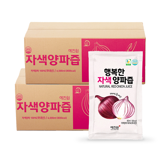 (행복한밥상) HACCP인증 국내산 무안 자색양파즙(80ml*100포)2310