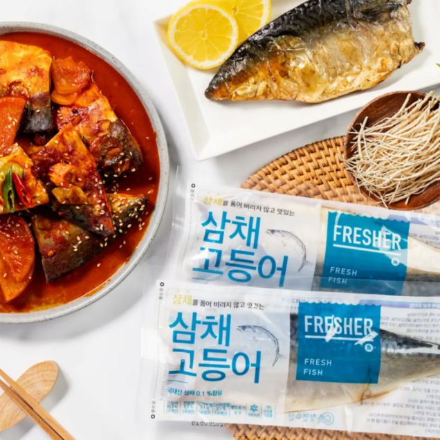 (청연수산) 국내산 가시제거 삼채 고등어4313