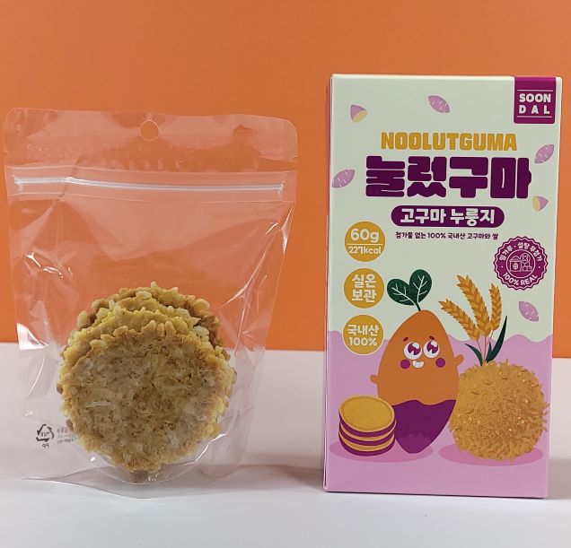 (순달) 영암쌀과 고구마로 만든 고구마쌀과자 눌렀구마 60g7117