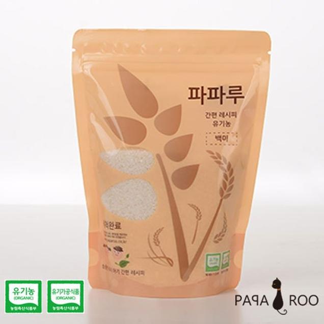 (자연과농부들)유기농 백미 중간 입자 중기 400g7264