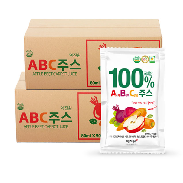 (행복한밥상) 국내산 ABC주스 (80ml*100포)8928