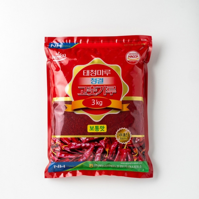  [김치식자재] (영광농협협동조합) 태청마루청결고춧가루(보통맛) 14kg(3kg*4ea, 1kg*2ea)9132