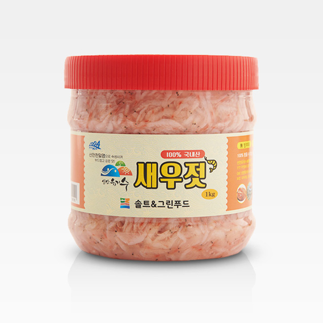 [김치식자재] (신안SALT&FOOD)신안산 HACCP 숙성 오젓(특상급)5kg+멸치액젓1.5L(국내산)9142